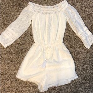 Hollister all white Romper!